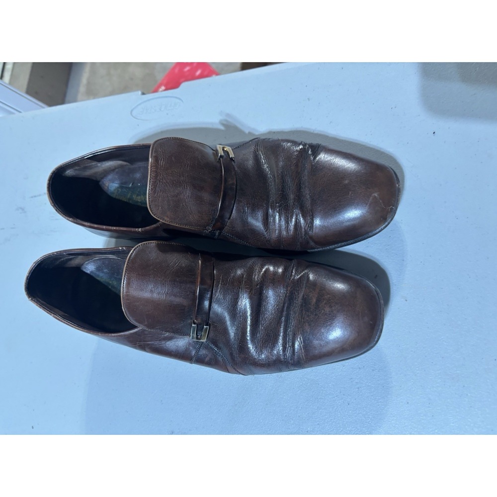 Florsheim Royal‎ Imperial Brown Loafer Size Gold Detail 10D Bartlett